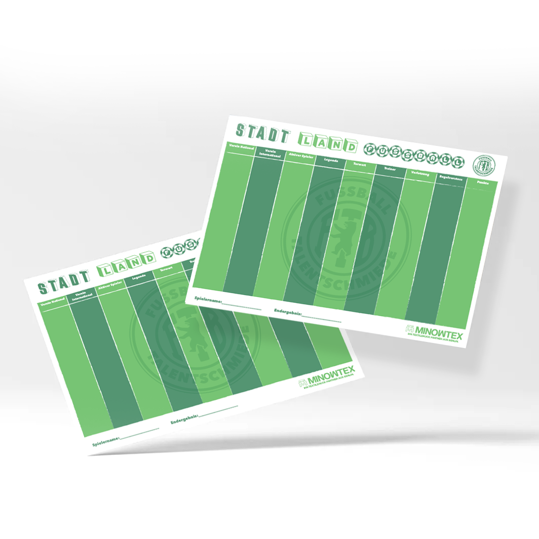 Stadt Land Fussball (Free PDF)